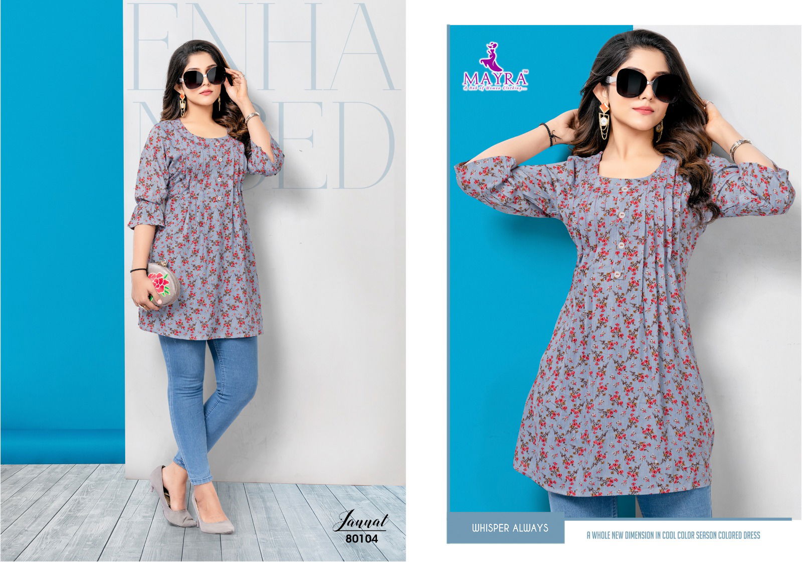 Smriti H Dot by Hirwa 80103-80108 Western Ladies Top Catalog